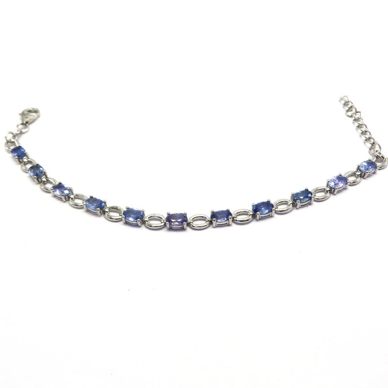 Tanzanite Chain Bracelet
