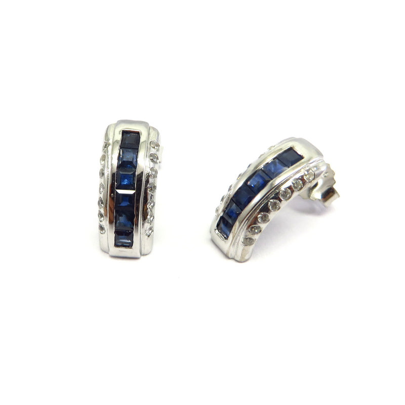 Blue Sapphire Earrings