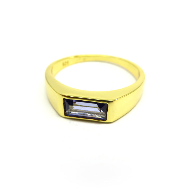 Gold Plated Tanzanite Ring