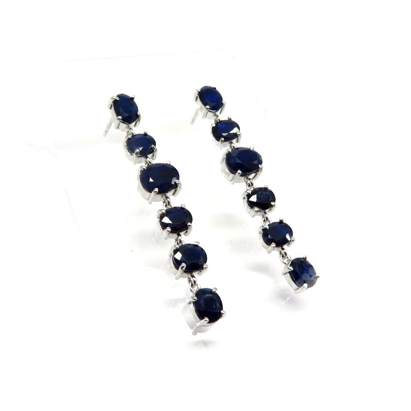 Blue Sapphire Earrings