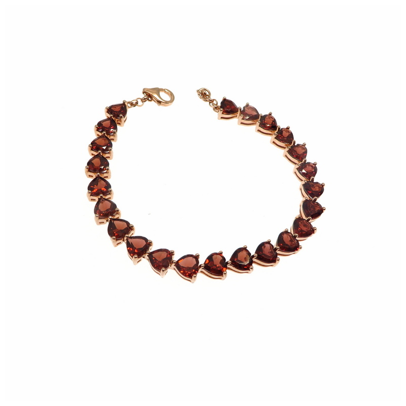 Garnet Tennis Bracelet