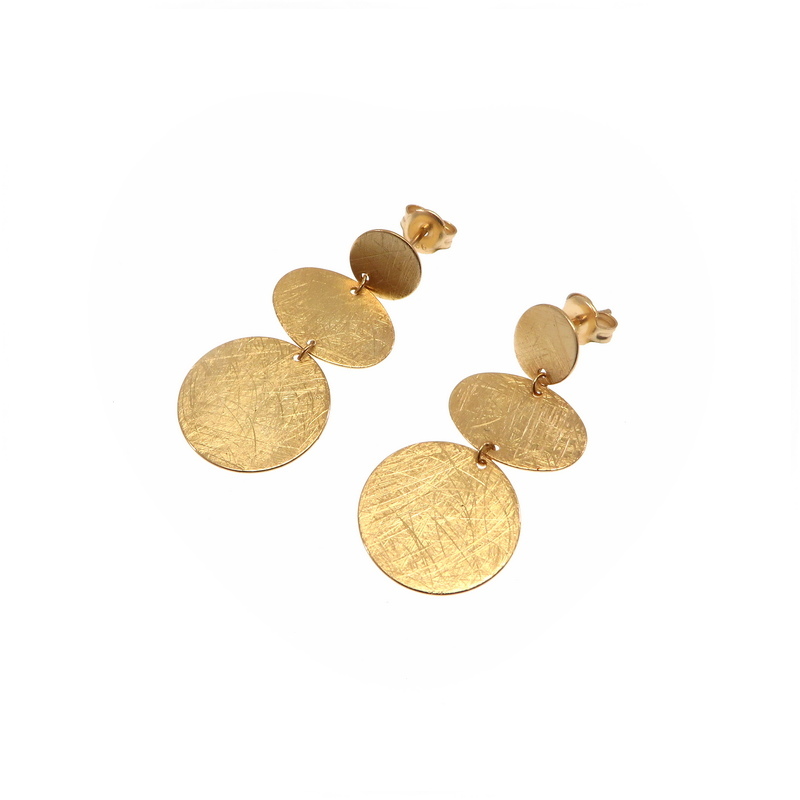 Rose Gold Plated Sterling Silver Earrings