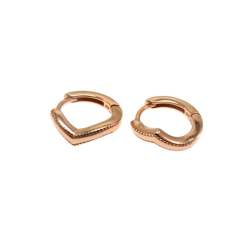 Rose Gold Plated Sterling Silver Earrings