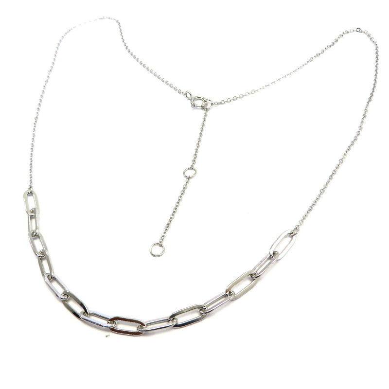 Linked Chain Necklace Sterling Silver