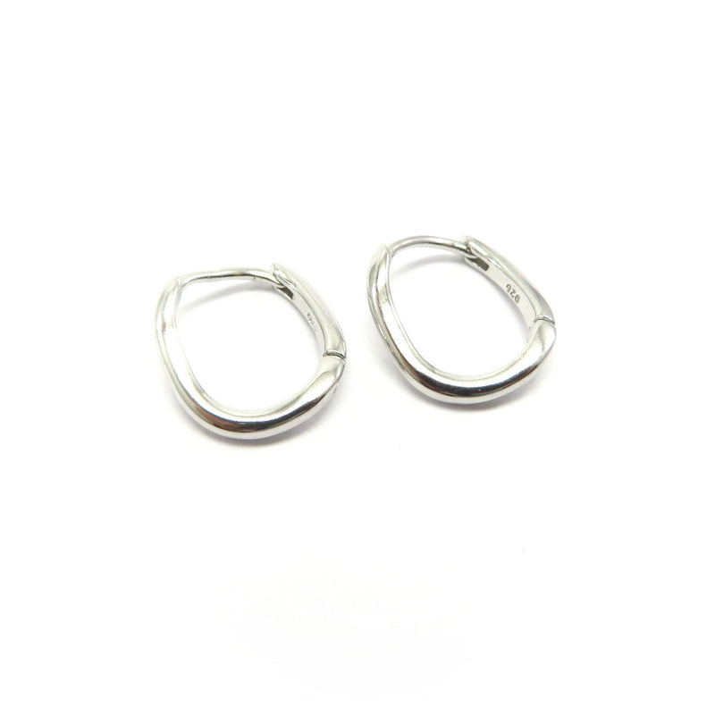 Twisted Hoop Earrings Sterling Silver