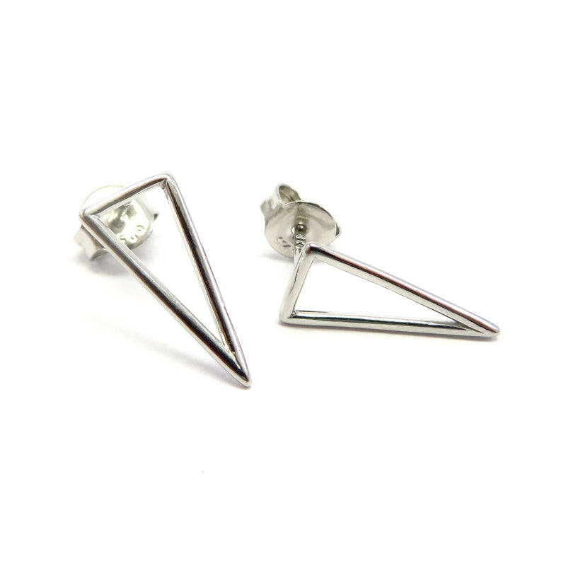 Spear-Point Earrings Sterling Silver