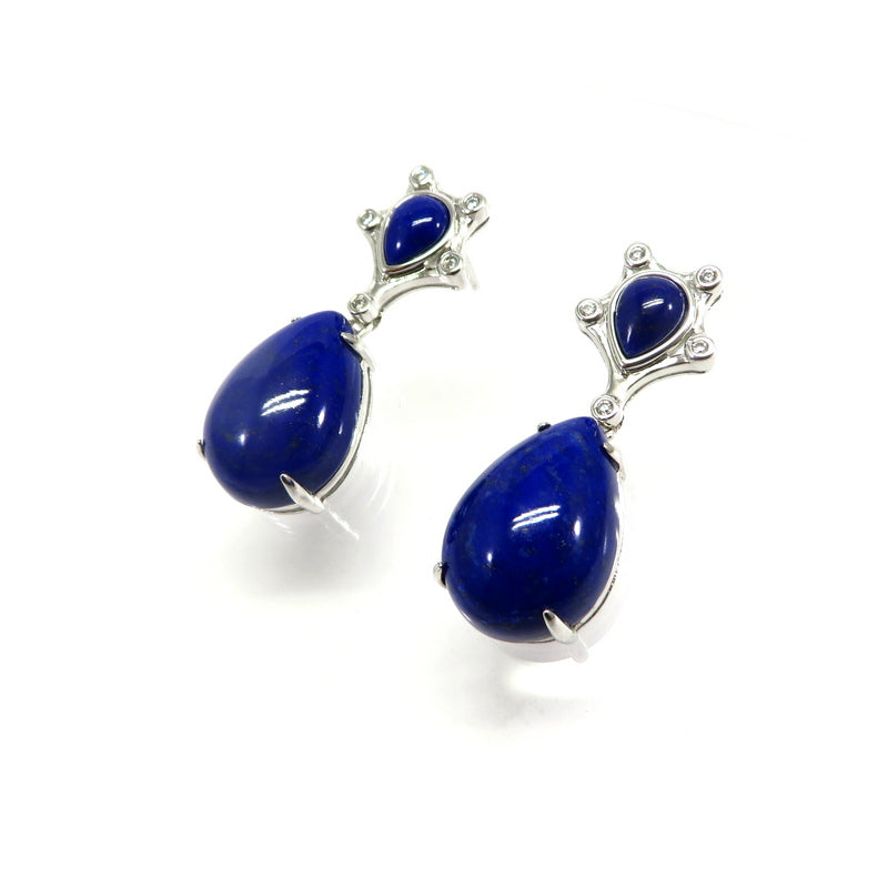 Teardrop Lapis Lazuli Earrings