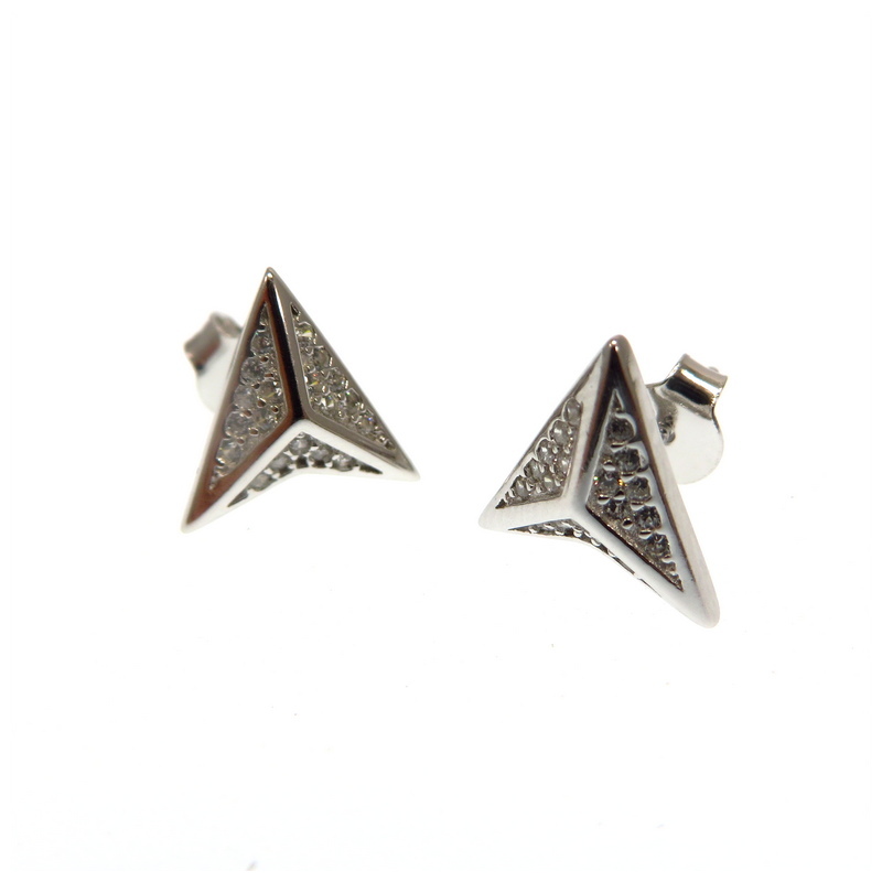 Sterling Silver Earrings with Cubic Zirconia