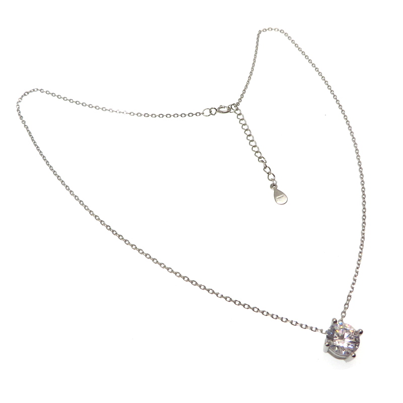 Sterling Silver Cubic Zirconia Necklace
