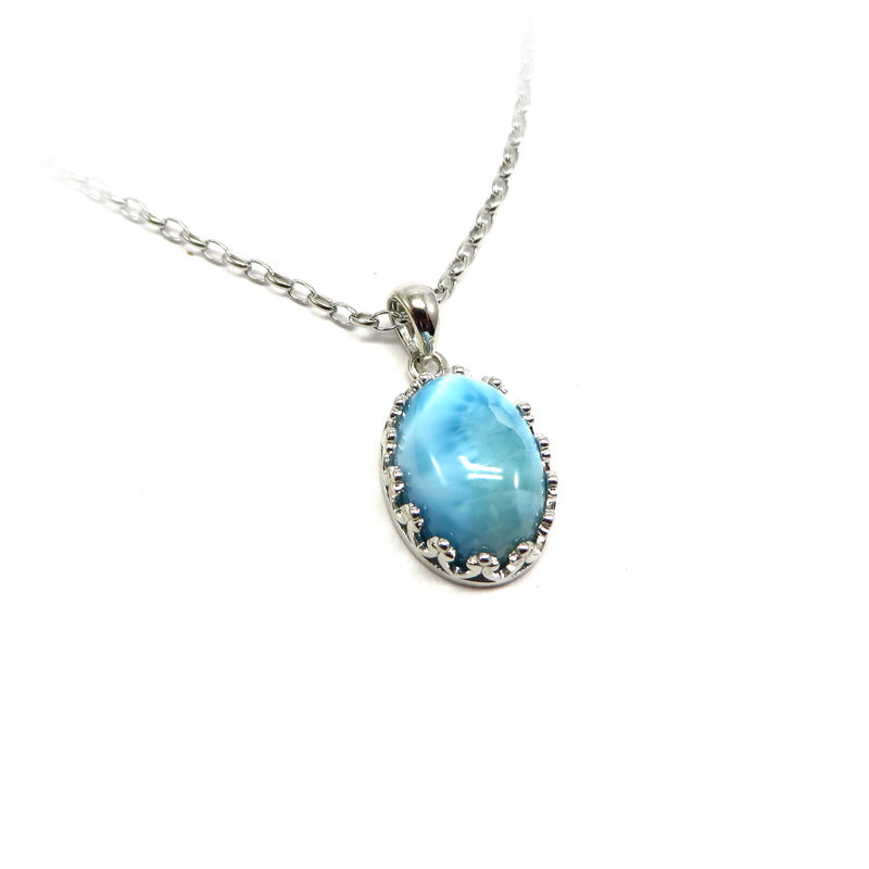 Larimar Pendant Sterling Silver