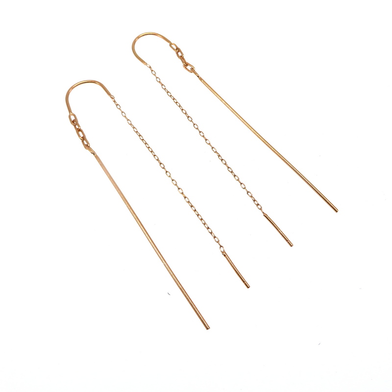 Rose Gold Plated Silver Earrings