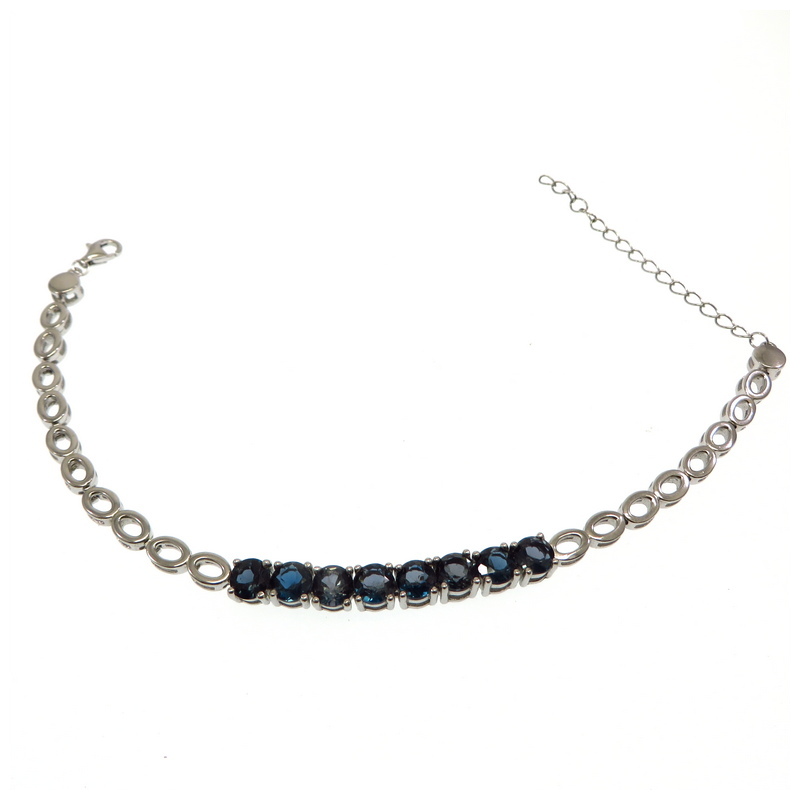 London Blue Topaz Silver Bracelet