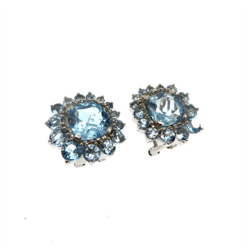 Blue Topaz Earrings