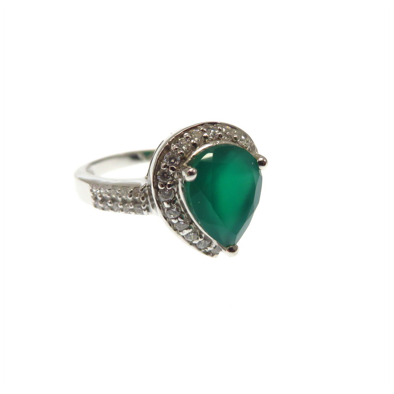 Green Agate Ring