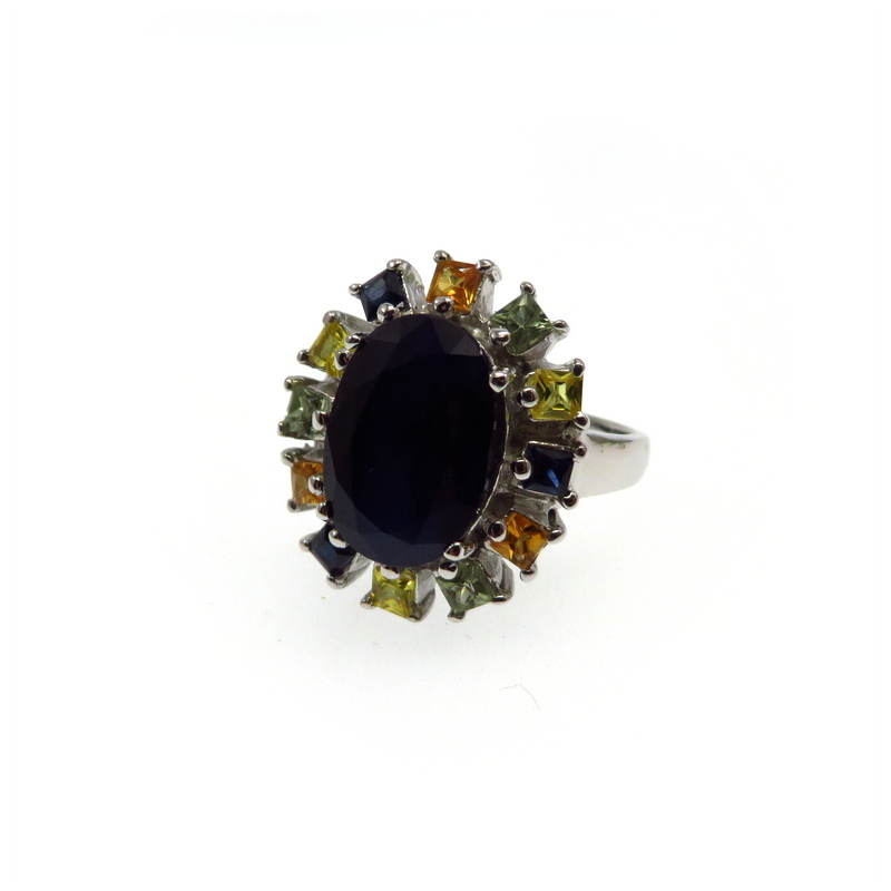Multi-Colored Sapphire Ring
