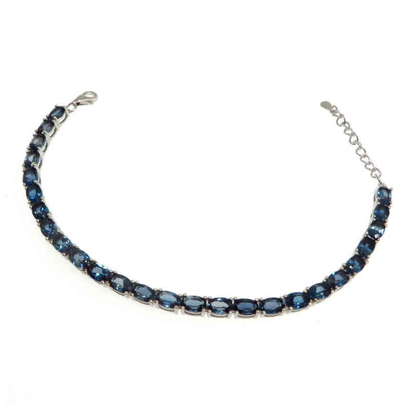 London Blue Topaz Tennis Bracelet