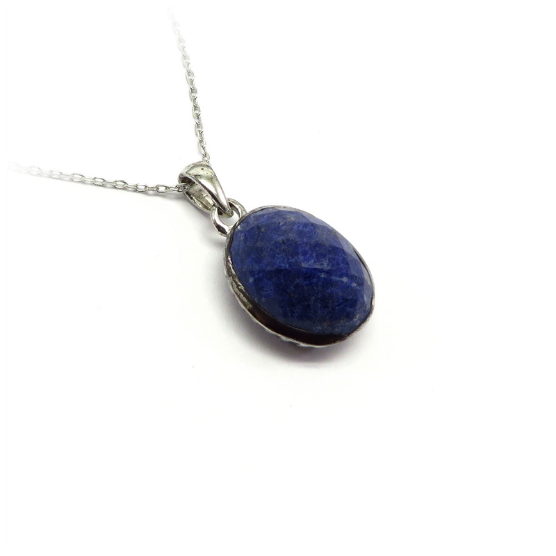 Lapis Lazuli Pendant Sterling Silver