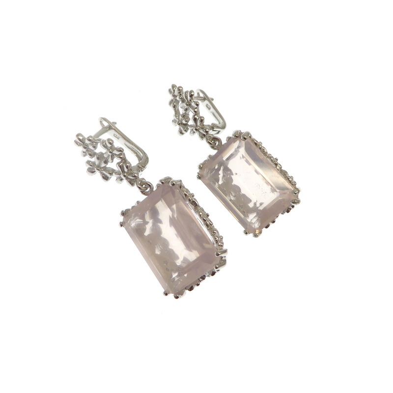 Rose Quartz Earrings