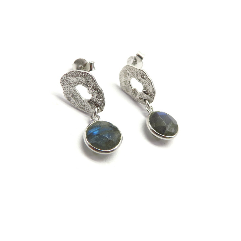 Labradorite Sterling Silver Earrings