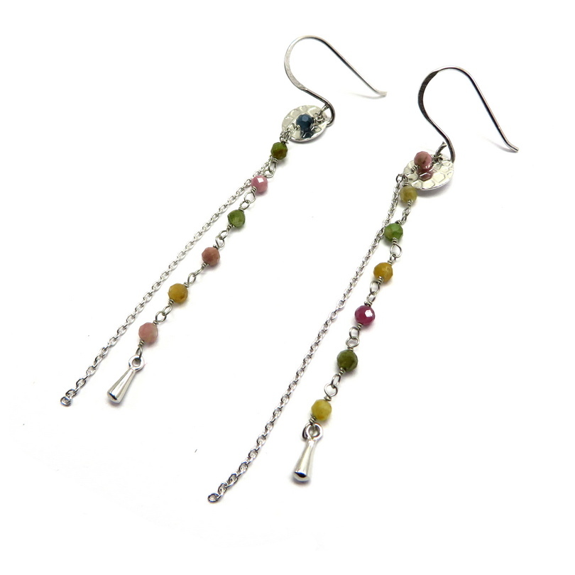 Tourmaline Sterling Silver Earrings
