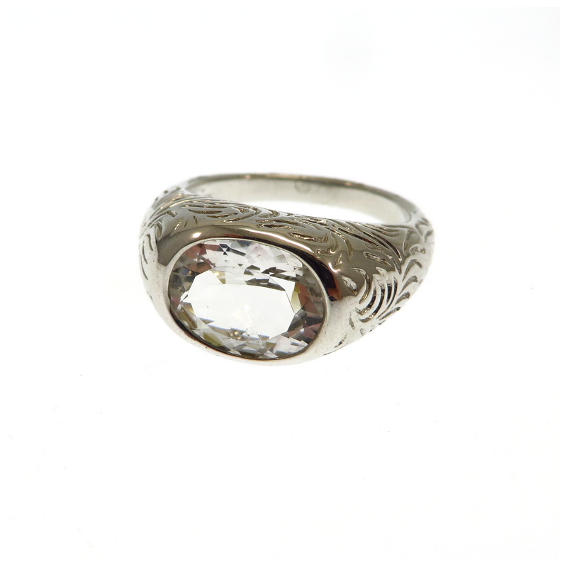 White Topaz Ring