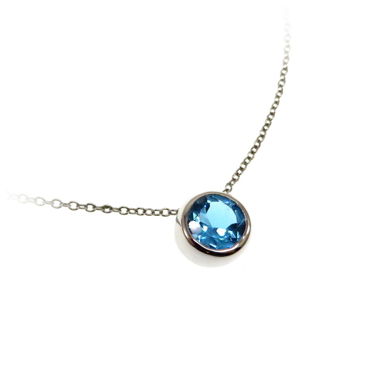 Swiss Blue Topaz Pendant