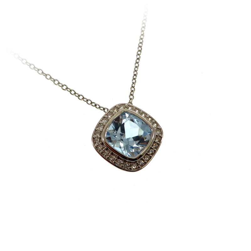 Blue Topaz Pendant