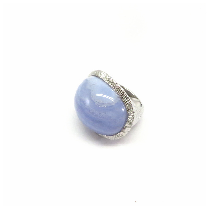 Blue Lace Agate Sterling Silver Ring