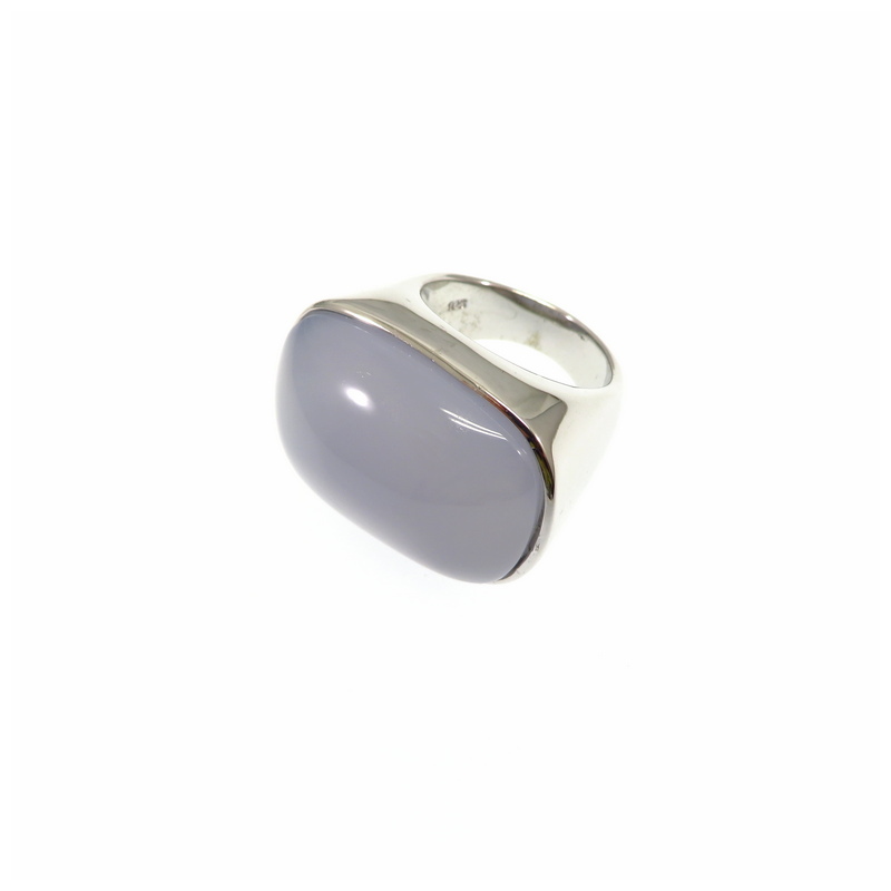 Chalcedony Silver Ring