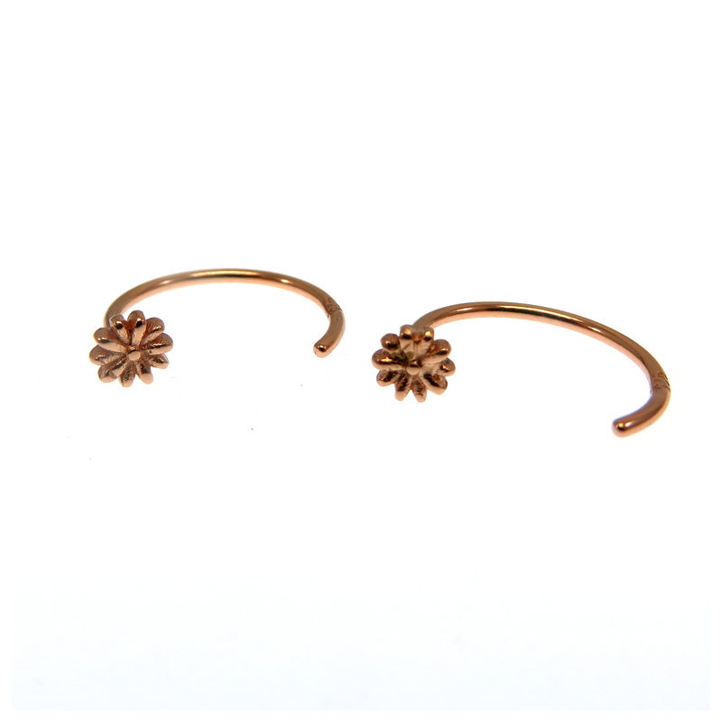 Rose Gold Plated Silver Earrings