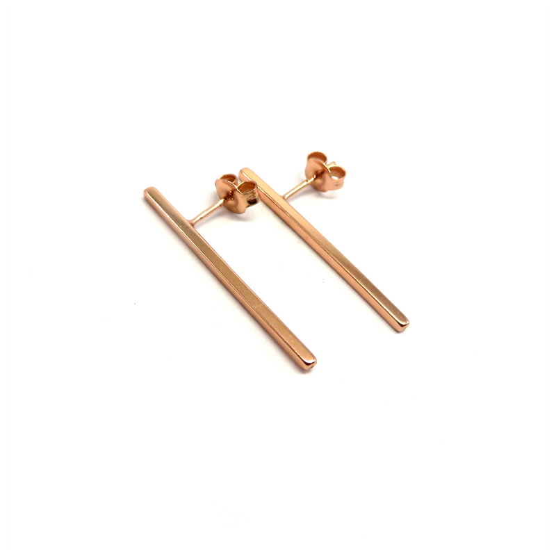 Sterling Silver Rose Gold Plated Earrings