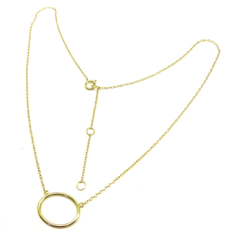 Oval Gold Plated Necklace