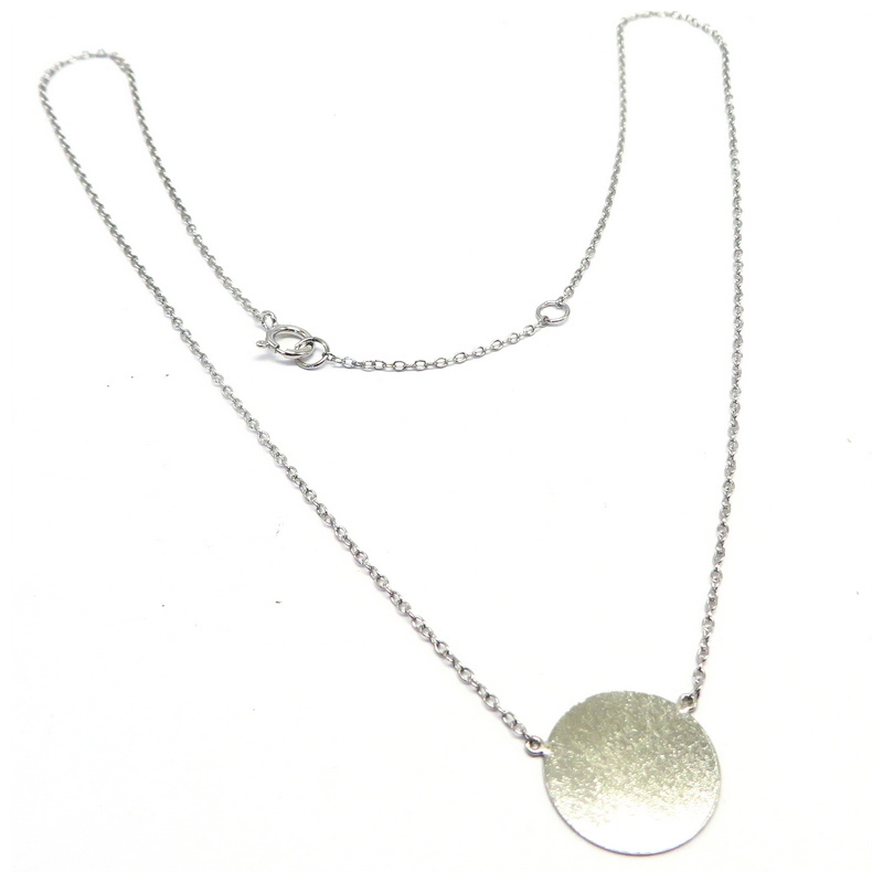 Disc Sterling Silver Necklace