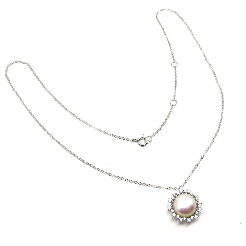 Freshwater Pearl Sterling Silver Necklace