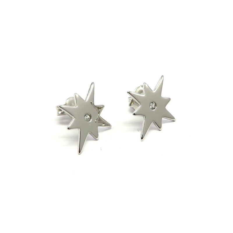 Starburst Sterling Silver Earrings