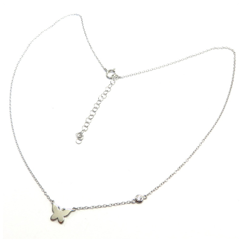 Butterfly Sterling Silver Necklace