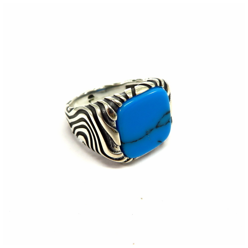 Turquoise Sterling Silver Men's Ring