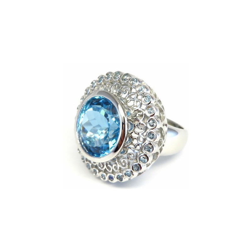 Blue Topaz Ring