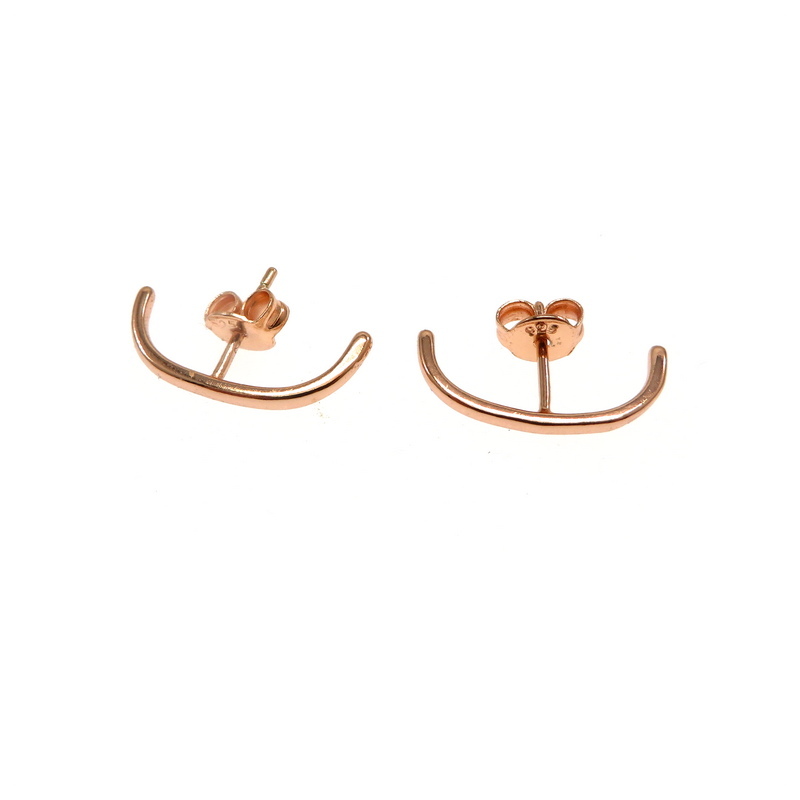 Rose Gold Plated Sterling Silver Earrings