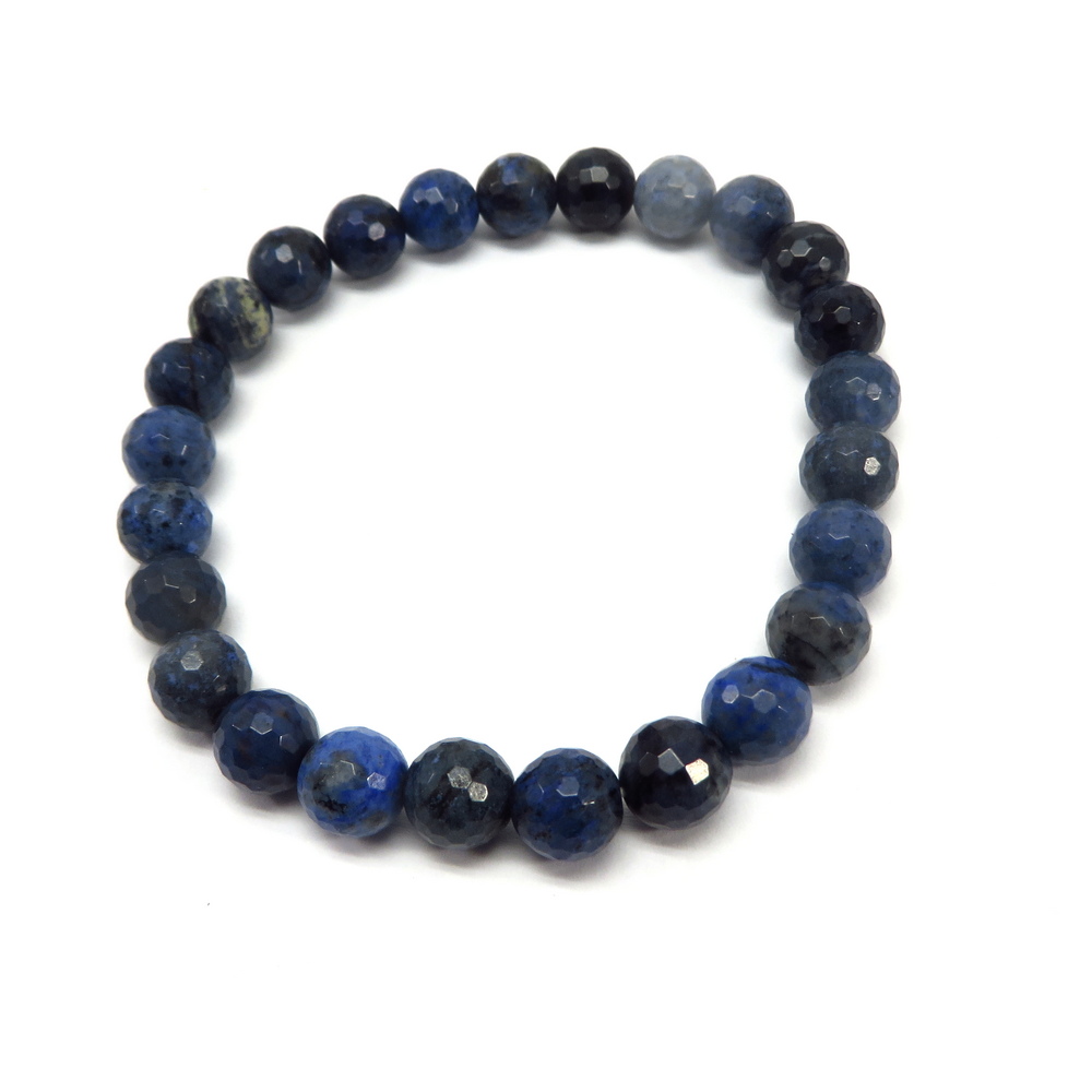 Serene Dumortierite Bead Bracelet