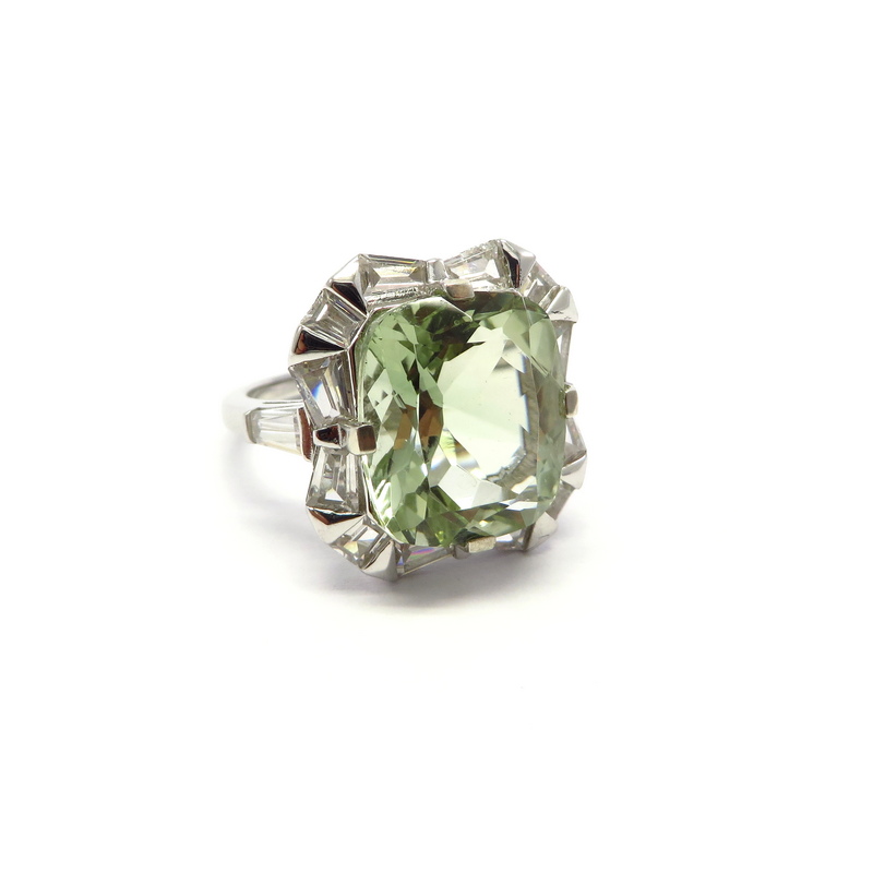 Green Amethyst Ring