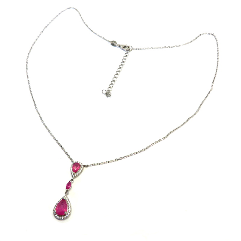 Ruby Chain Necklace