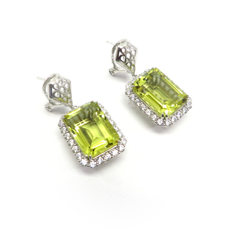 Lemon Quartz Earrings