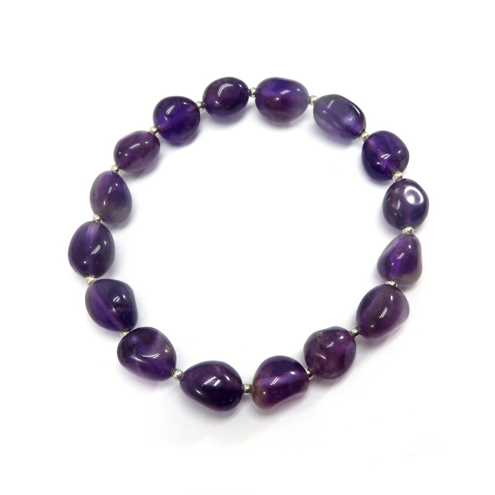 Serene Amethyst Nugget Bracelet