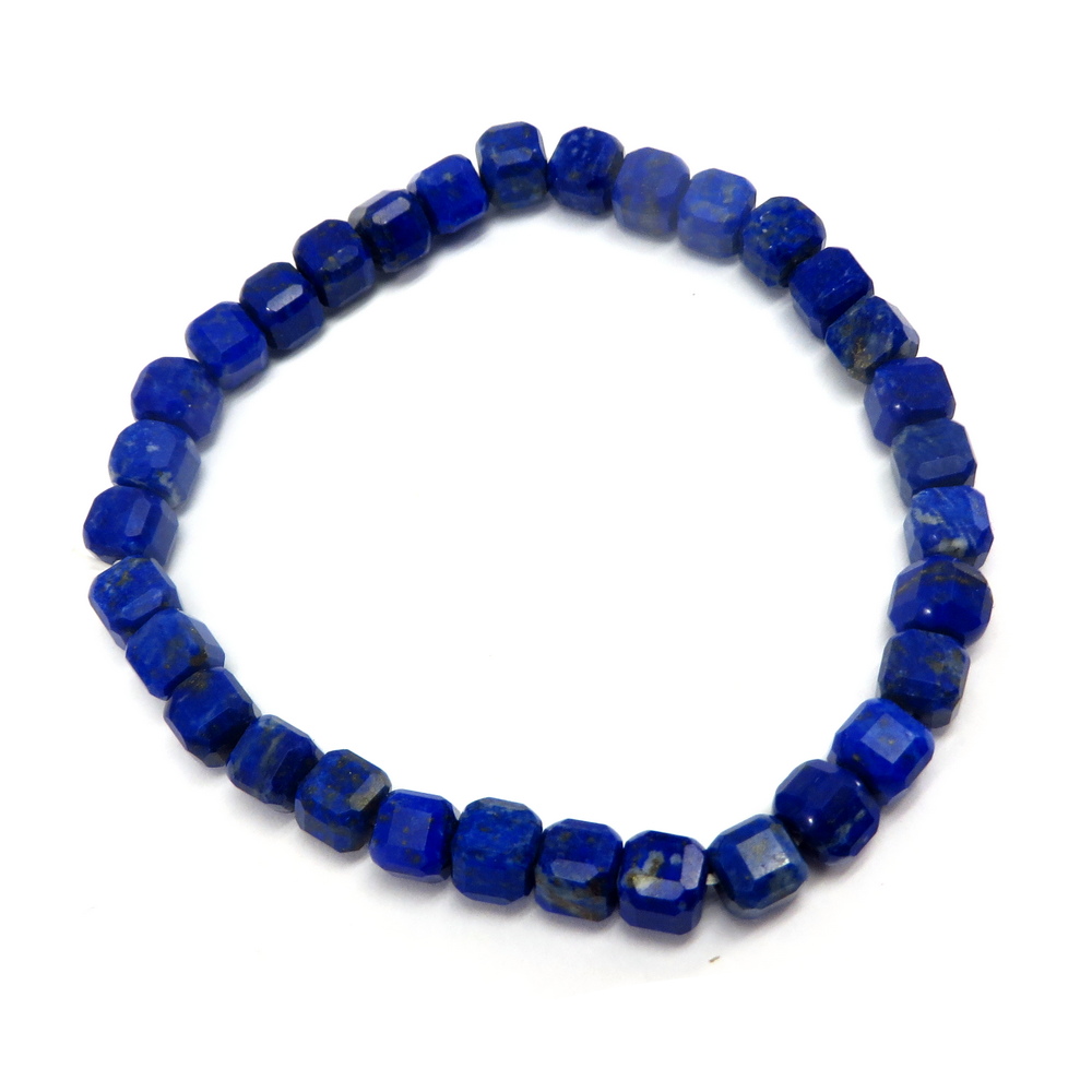 Deep Blue Lapis Lazuli Bead Bracelet