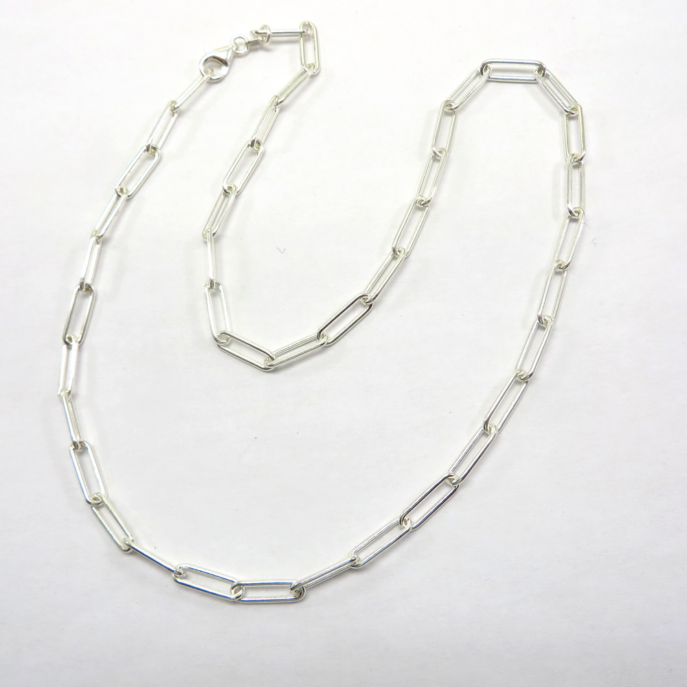 Men's Round Paper Clip Necklace