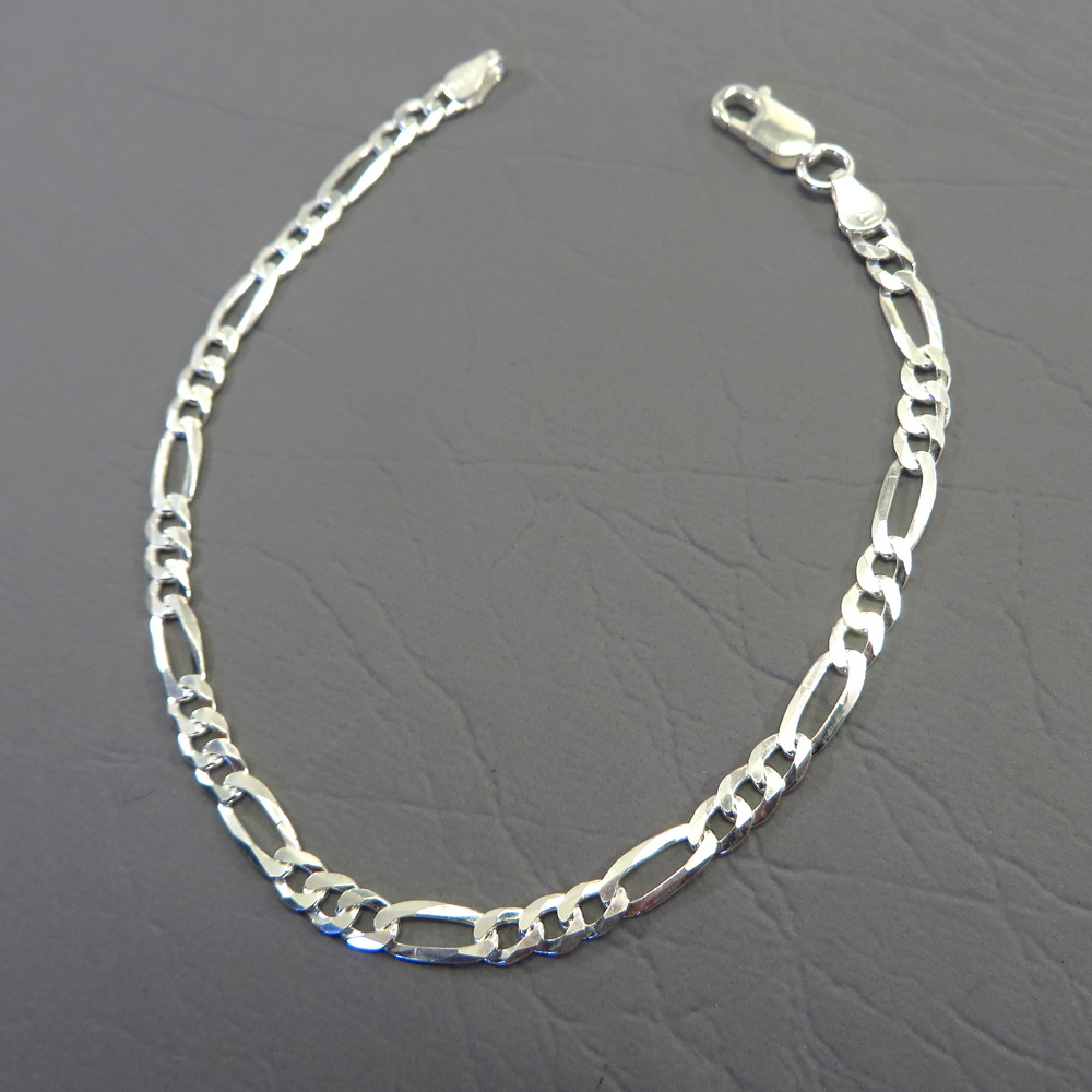 Silver Men's Figaro Bracelet