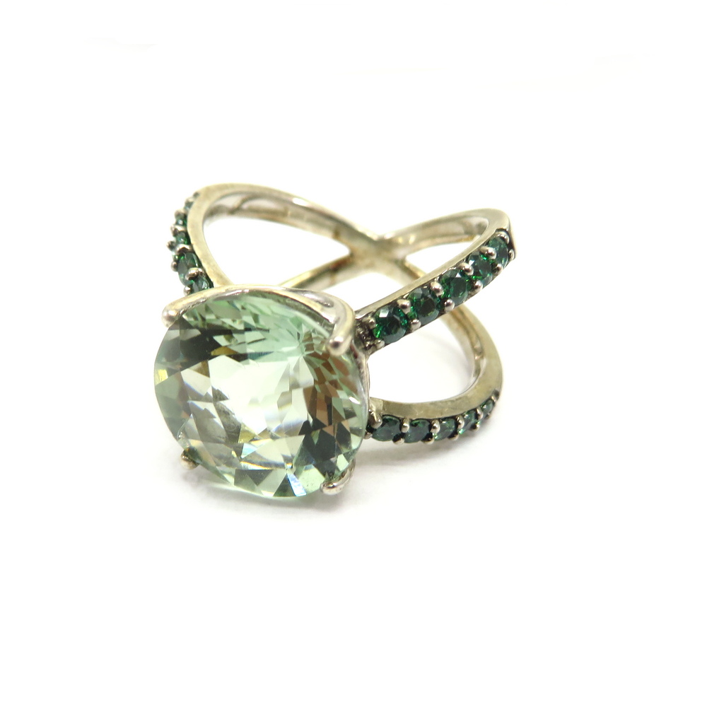 Green Amethyst Ring