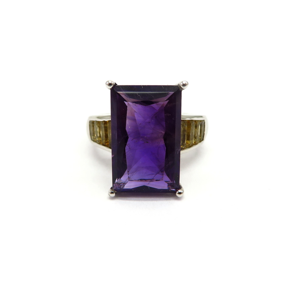 Amethyst and Citrine Ring