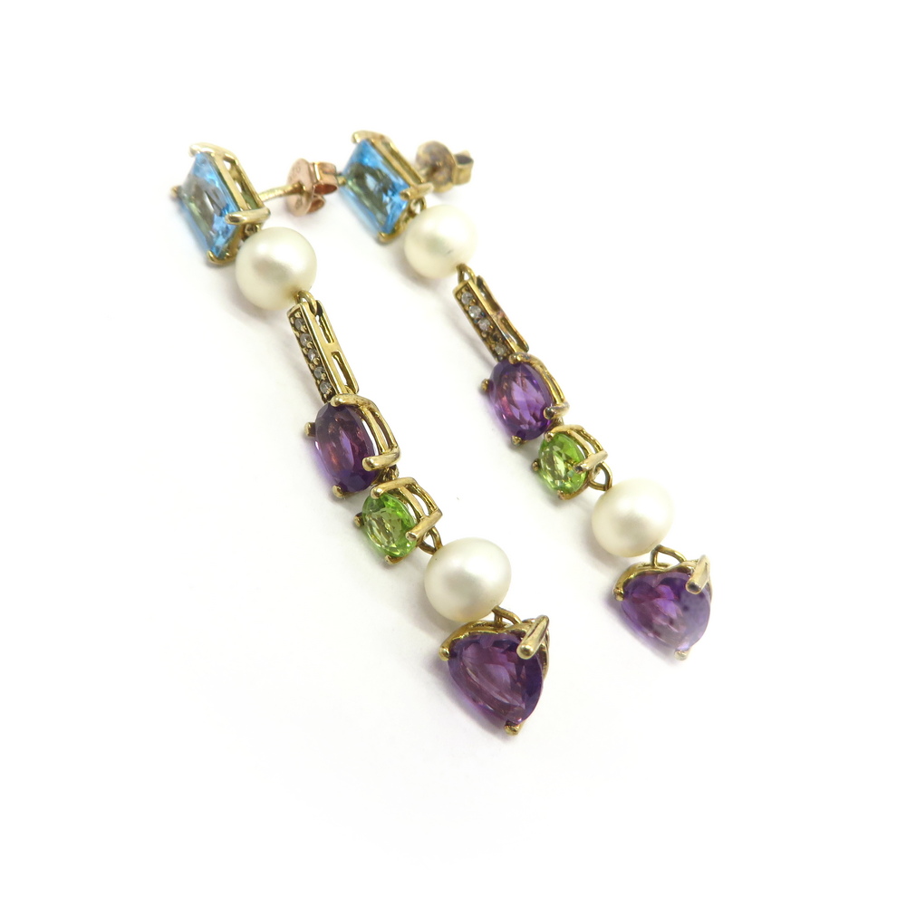 Semi-Precious Gemstone Earrings